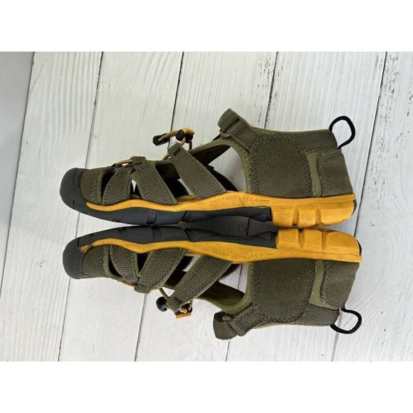 Keen Waterproof Sport Hiking close toe Sandals Dark Green Size 4 - Picture 10 of 13